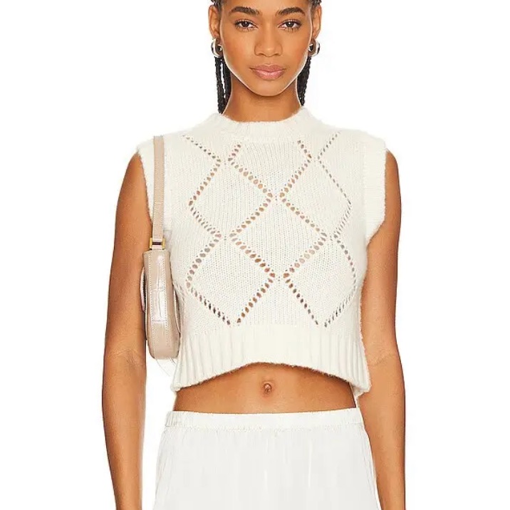 Sablyn Tyree Knit Cashmere Vest Top